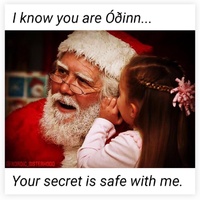 Santa as Odin meme.