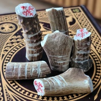 Viking Age inspired Antler Talismans with Wardruna symbol