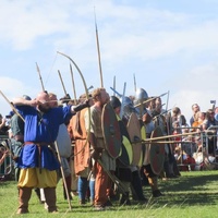 Shieldwall at the Magnus Vikings association Barelegs Festival