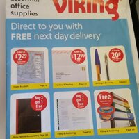 Photograph of brochure of the office supplies company Viking Direct