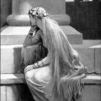 Illustration of the goddess Sif