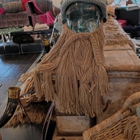 Knitted hat and beard