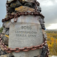 Plaque of Skalla-Grím's farm at Borg