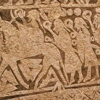 The Tängelgårda stone (picture stone) - procession scene with valknut