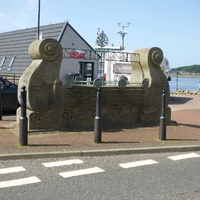 Viking longboat sculpture