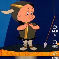 Elmer Fudd from Loony Toons dressed as a Viking