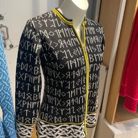 Runic Pattern Knit Cardigan