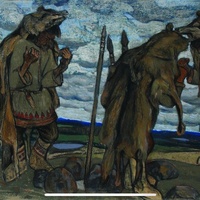 Sorcerers painting by Nicholas Roerich