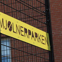 Sign from The Mjølnerparken Estate in Copenhagen (Denmark)