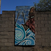 Viking inspired graffiti