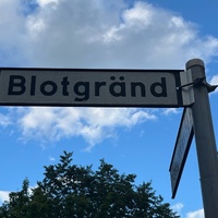 Blotgränd street sign