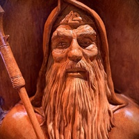 Odin sculpture in Walt Disney World theme park (Florida)