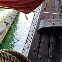 Decorative carving on Draken Harald hårfagre