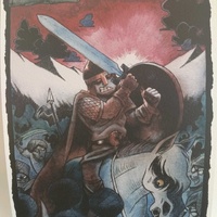 Art print of Holger Danske by Nicolai Hvidberg