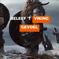 Advertisement for a ‘Viking themed’ party, that says ‘experience the viking feeling’