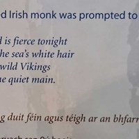 Irish monks written retelling of experience with Vikings