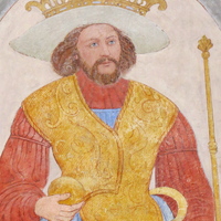 Chalk painting of Harald Bluetooth