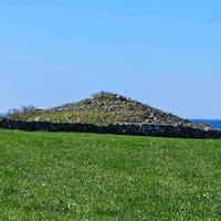 A long barrow burial mound in Randaberg, Norway