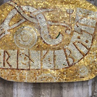 Gold Mosaic with Runes by Nisse Zetterberg