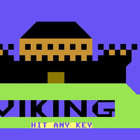 Title screen of "Viking" (1982) for the Commodore 64