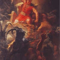 'Thor's Battle Against the Jötnar' (M. E. Winge)
