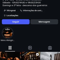 Screenshot of the instagram account Vikingmat