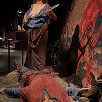 Wax figure of Freydís Eiríksdóttir