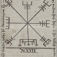 Vegvisir symbols from the Huld Manuscript