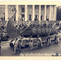 Viking ship float at Nazi 'Day of German Art' (1937)